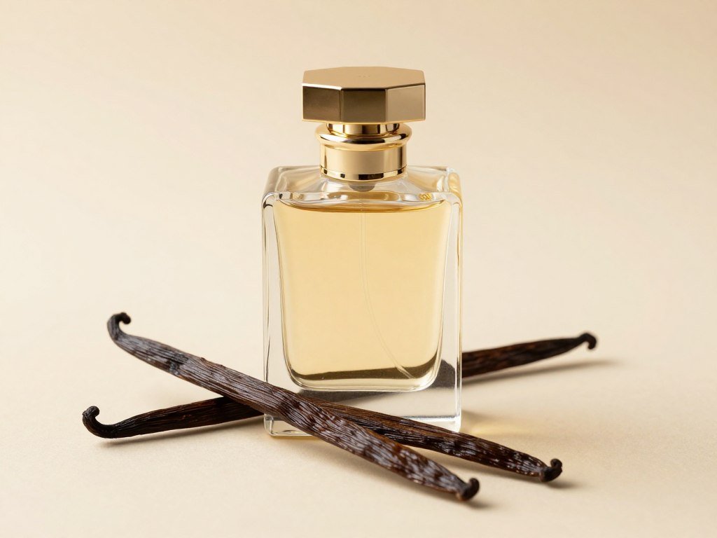 Baunilha cremosa em fotografia de perfume
