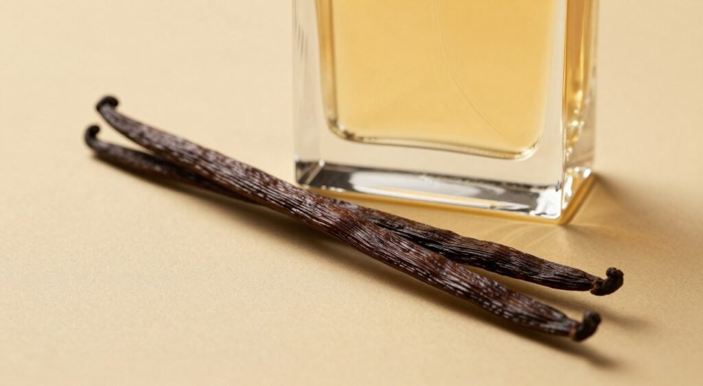 Baunilha e tonka bean em composição sensorial