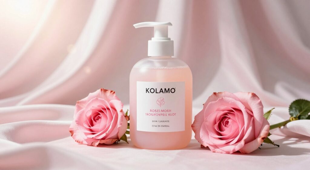 Hidramais rosa mosqueta em composição de beleza premium