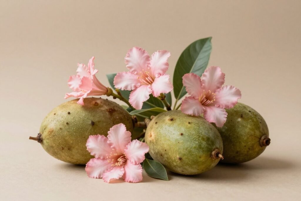 Frutas tropicais para o coração da fragrância