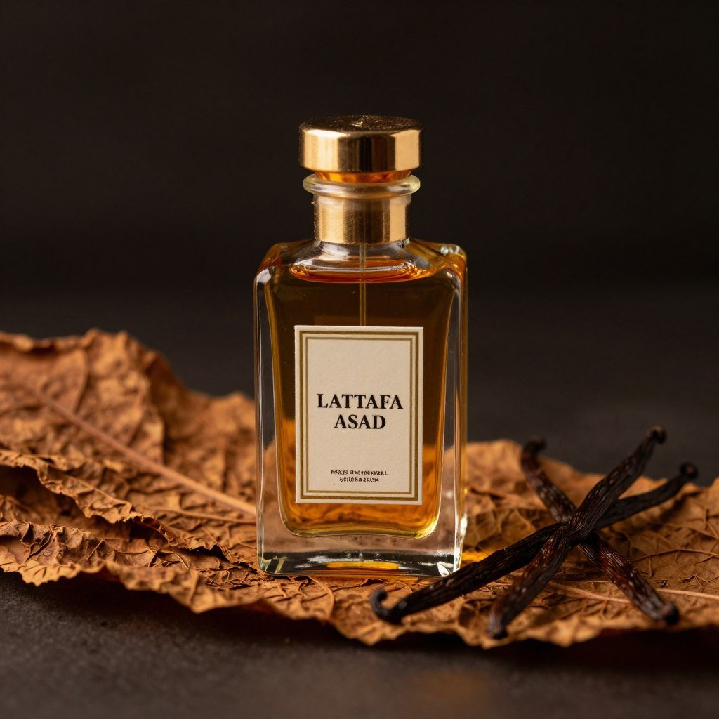 Lattafa Asad com notas de tabaco e vanilla