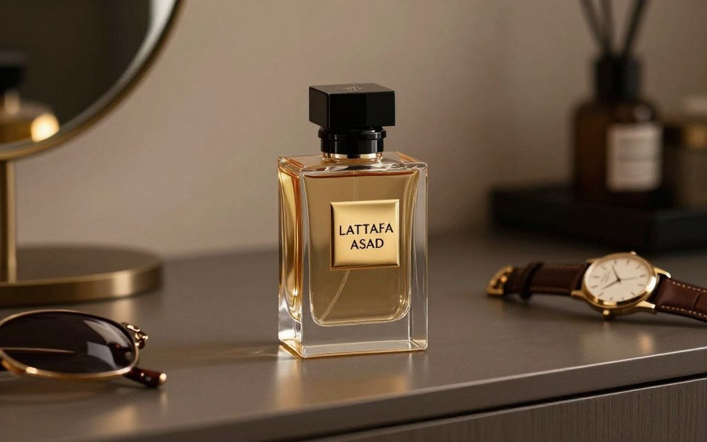 Lattafa Asad em penteadeira masculina
