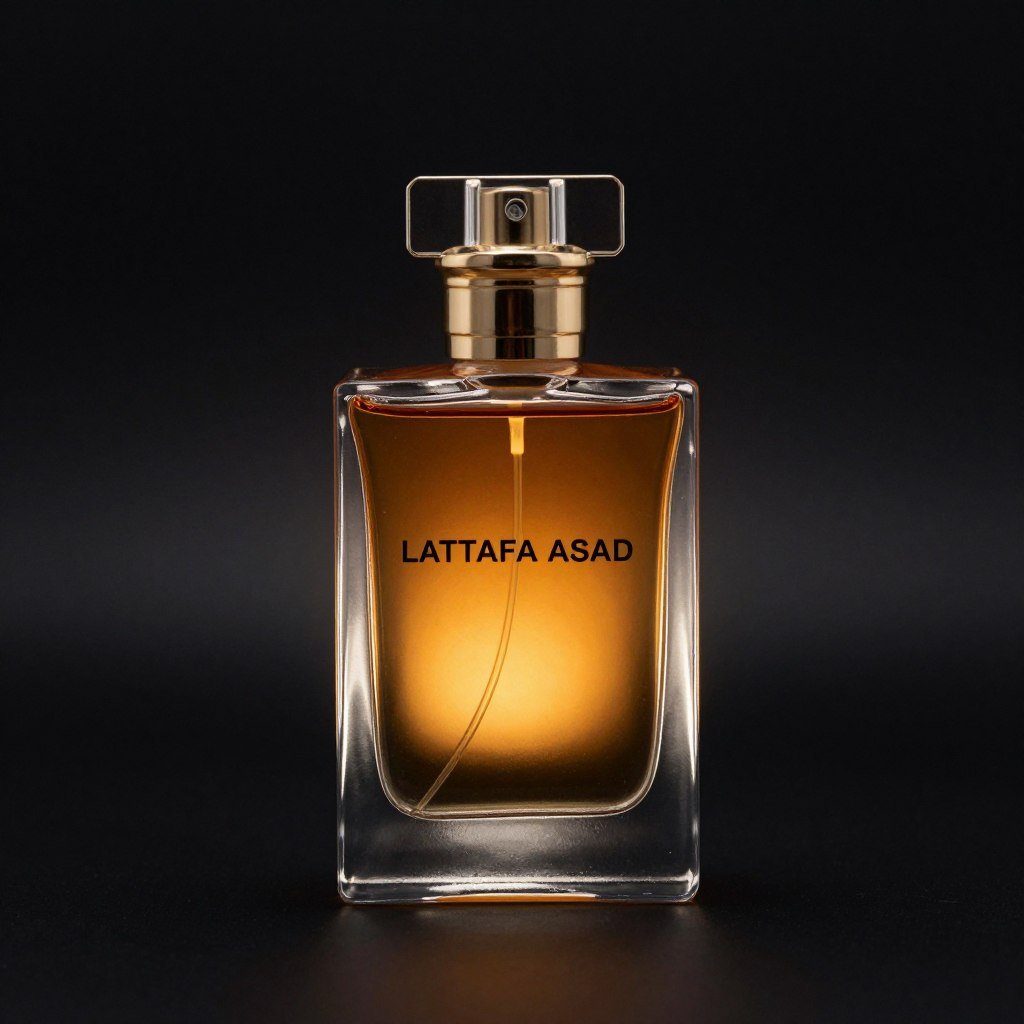Lattafa Asad perfume em foto frontal