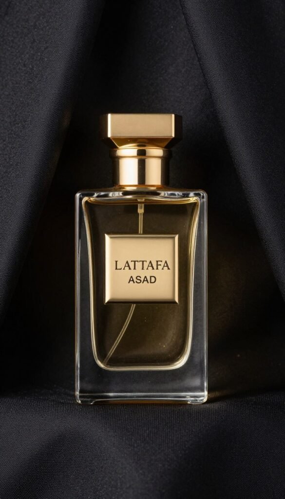 Perfume masculino em ambiente elegante