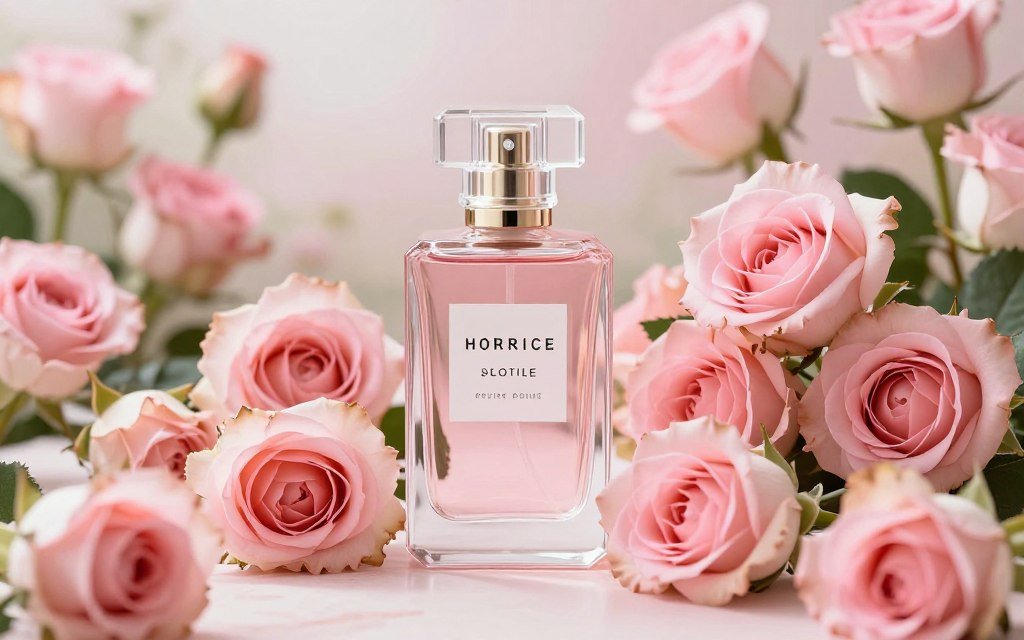 Rosas em composição para fragrância Lattafa